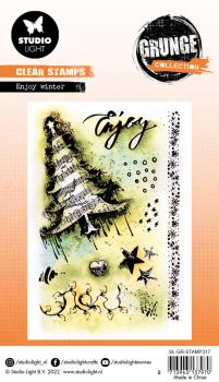 Studio Light - Clear Stamp Grunge collection -  Enjoy Winter  - Stempel