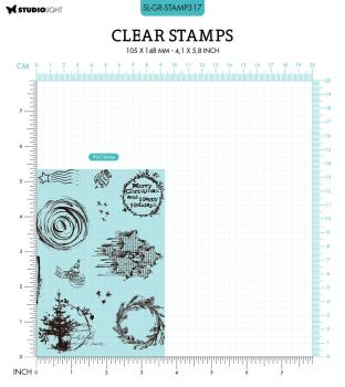 Studio Light - Clear Stamp Grunge collection -  Enjoy Winter  - Stempel