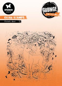 Studio Light - Clear Stamp Grunge collection -  Forest Deer  - Stempel