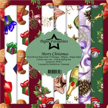 Paper Favourites - "  Merry Christmas  " - Paper Pack - 12x12 Inch