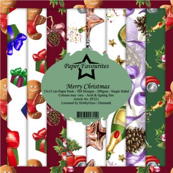 Paper Favourites - "  Merry Christmas  " - Paper Pack - 6x6 Inch