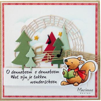 Marianne Design Creatables - Dies -  Music Circle  - Präge - und Stanzschablone 