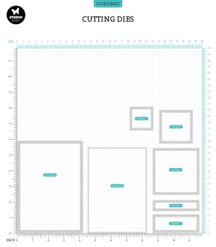 Creative Craft Lab - Studio Light - Dies - Scalloped Square  - Stanze 