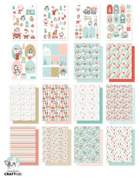 Creative Craft Lab - Studio Light -  Essentials DIY Block - Santa Stop Here!  - Papier Pack 