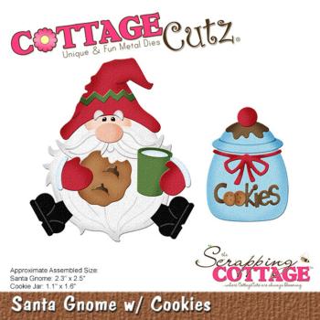 Scrapping Cottage - Dies - Santa Gnome w/ Cookies - Stanze