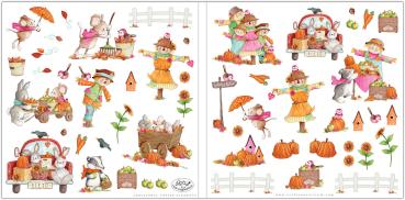 Craft Consortium - Paper Pad 12x12 Inch -  Happy Harvest  - Papierblock