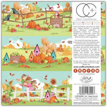 Craft Consortium - Paper Pad 6x6 Inch-  Happy Harvest - Papierblock