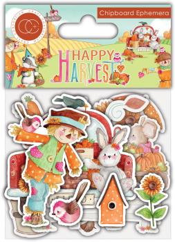 Craft Consortium - Chipboard Ephemera - "  Happy Harvest Chipboard Ephemera  " - Stanzteile