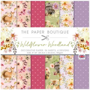 The Paper Boutique - Decorative Paper - Wildflower Woodland  - 8x8 Inch - Paper Pad - Designpapier