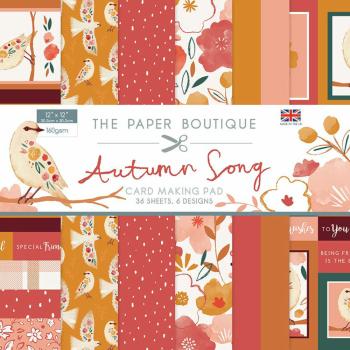 The Paper Boutique - Card-Making Pad - Autumn Song - 12x12 Inch - Paper Pad - Designpapier