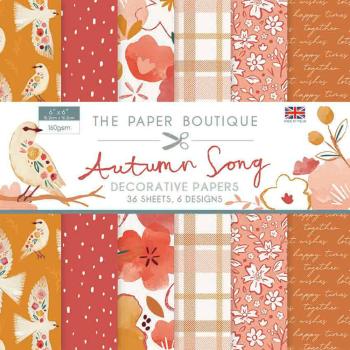 The Paper Boutique - Decorative Paper - Autumn Song - 6x6 Inch - Paper Pad - Designpapier