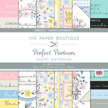 The Paper Boutique - Perfect Partners - Embellishment Pad - Pastel Babydream  - 8x8 Inch - Designpapier