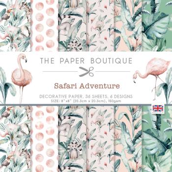 The Paper Boutique - Decorative Paper -Safari Adventure - 8x8 Inch - Paper Pad - Designpapier