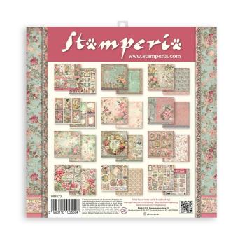 Stamperia "Rose Parfum" 8x8" Paper Pack - Cardstock