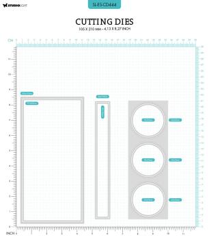 Studio Light - Dies -  Card Passe Partout Slim Circle  - Stanze