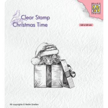 Nellie's Choice - Christmas Time Clear Stamp - "Christmas Surprise " - Stempel