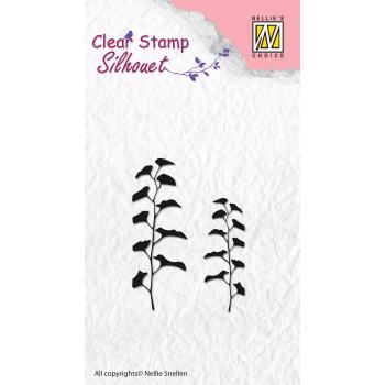 Nellie's Choice - Silhouet Clear Stamp - " Flower 13 " - Stempel