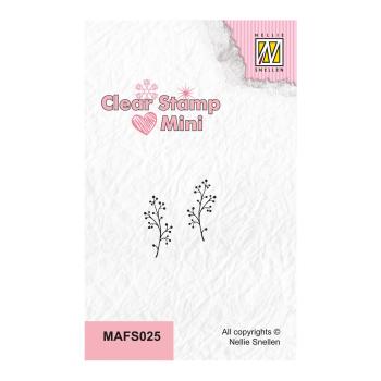 Nellie's Choice - Mini Clear Stamp - " Berrie Branch " - Stempel