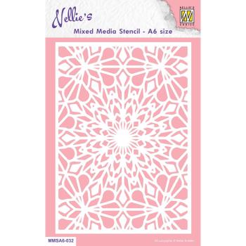 Nellie's Choice - Stencil A6 - "  Christmas Snowflakes-1 " - Schablone