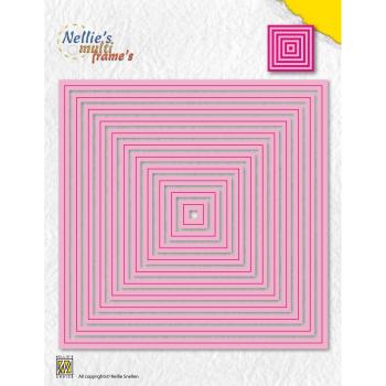 Nellie's Choice - Multiframe Dies - "  XL-Die Square Straight Corners " - Stanze