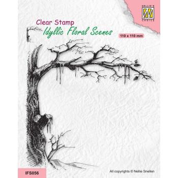 Nellie's Choice - Idyllic Floral Scenes Clear Stamp - "  Icy Tree " - Stempel