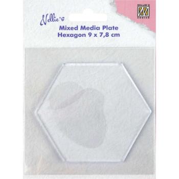 Nellie's Choice - Mixed Media Plates - " Hexagon " - Druckplatte