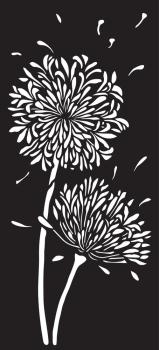 Creative Expressions - DL Stencil - Slimline Stencil -  Dandelion Whisper  - Schablone