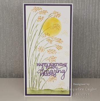 Creative Expressions - DL Stencil - Slimline Stencil -  Wild Oat Grass  - Schablone