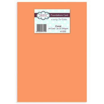 Creative Expressions - Cardstock A4 - Foundations Card Coral  