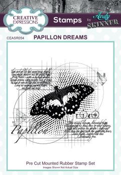 Creative Expressions - Rubber Stamp -  Papillon Dreams - Gummistempel