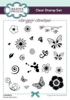 Creative Expressions - Clear Stamp A6 - Breezy Elements - Stempel