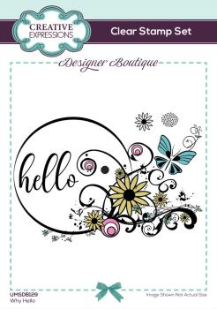 Creative Expressions - Clear Stamp A6 - Why Hello  - Stempel