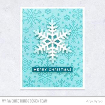 My Favorite Things "Snowflake Flurry" 6x6" Background Cling Stamp