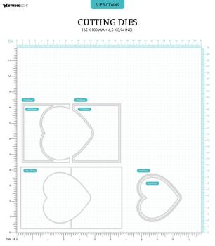 Studio Light - Dies -  Heart Card Shape  - Stanze