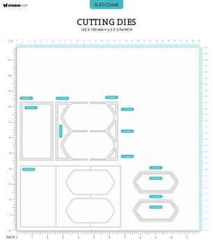 Studio Light - Dies -  Zig-Zag Card Shape  - Stanze