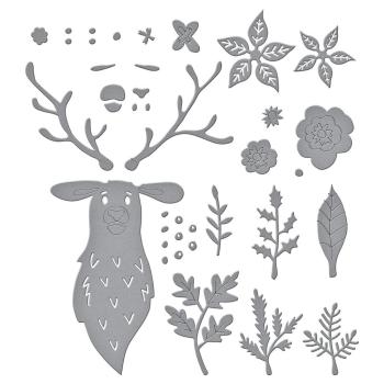 Spellbinders Dies "Floral Stag" Stanzschablonen