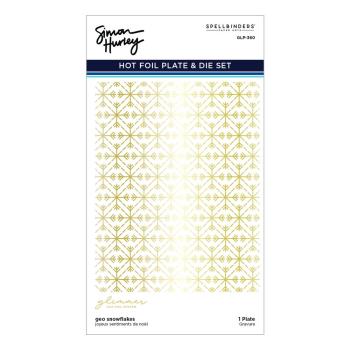 Spellbinders Hotfoil Plate - "Geo Snowflakes "