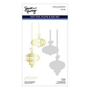 Spellbinders Hotfoil Plate - Retro Ornaments 