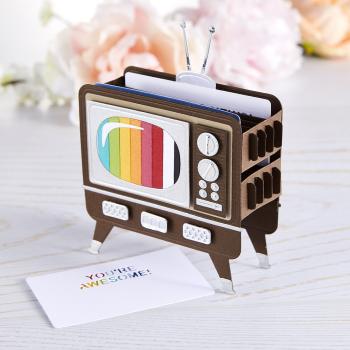 Spellbinders 3D Die "3D Vignette Retro Television "