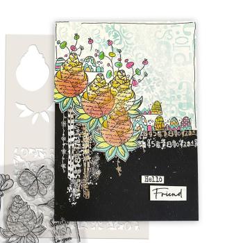 Polkadoodles  - Colour & Create - Craft Stamps - Clear Stamps - " Butterfly Wish  " - Stempel