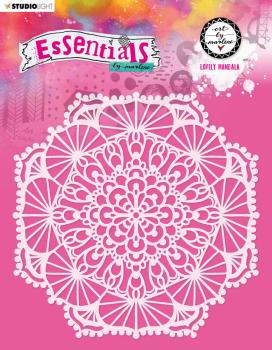 Art By Marlene - Essentials Mask - "  Lovely Mandal  " - Stencil - Schablone