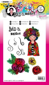 Art By Marlene - Bold & Bright Clear Stamp -  Frida's Flowers  - Stempel