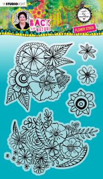 Art By Marlene - Back To Nature  Clear Stamp -  Flower Stack  - Stempel