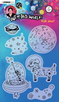 Art By Marlene - Out of This World  Clear Stamp -  Walk-about  - Stempel