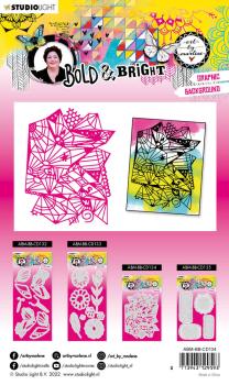 Art By Marlene - Bold & Bright Cut & Emboss Dies - Graphic Background  - Stanz- und Prägeschablone