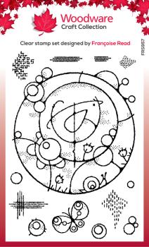 Woodware - Clear Stamps - Bird Circle  - Stempel 