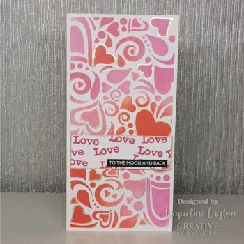 Woodware - Clear Stamps - Bubble Heart  - Stempel 