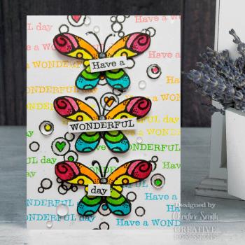 Woodware - Clear Stamps - Wired Butterflies  - Stempel 