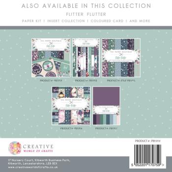 The Paper Boutique - Paper Kit - Flitter Flutter  - Die Cut Toppers - Designpapier 