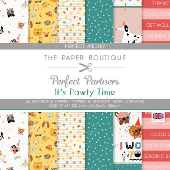 The Paper Boutique - Perfect Partners - It's Pawty Time - 8x8 Inch - Designpapier
